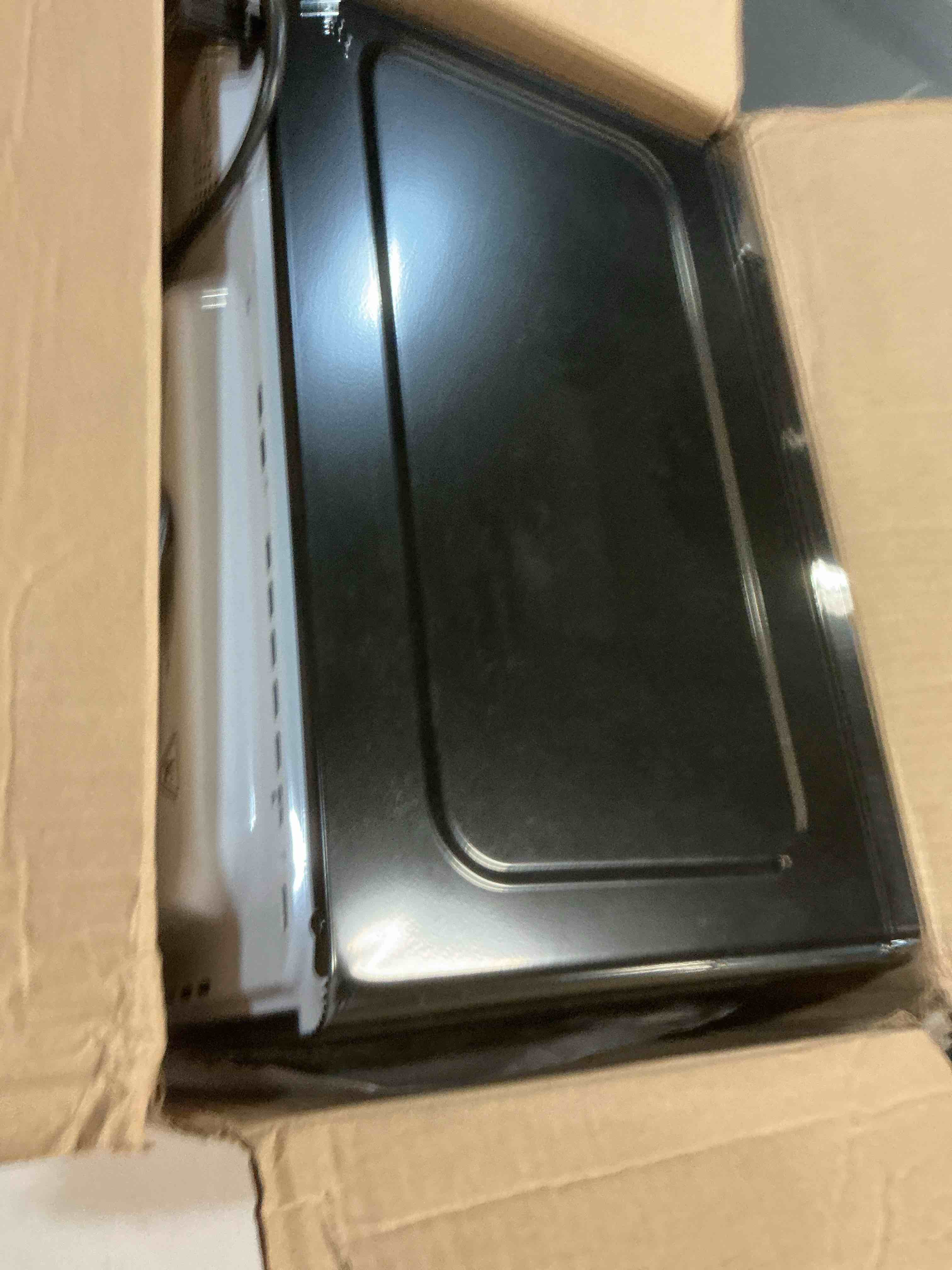Condition photo showing As Is for frigidaire emw733blackamz 0.7 cu. ft. microwave, black