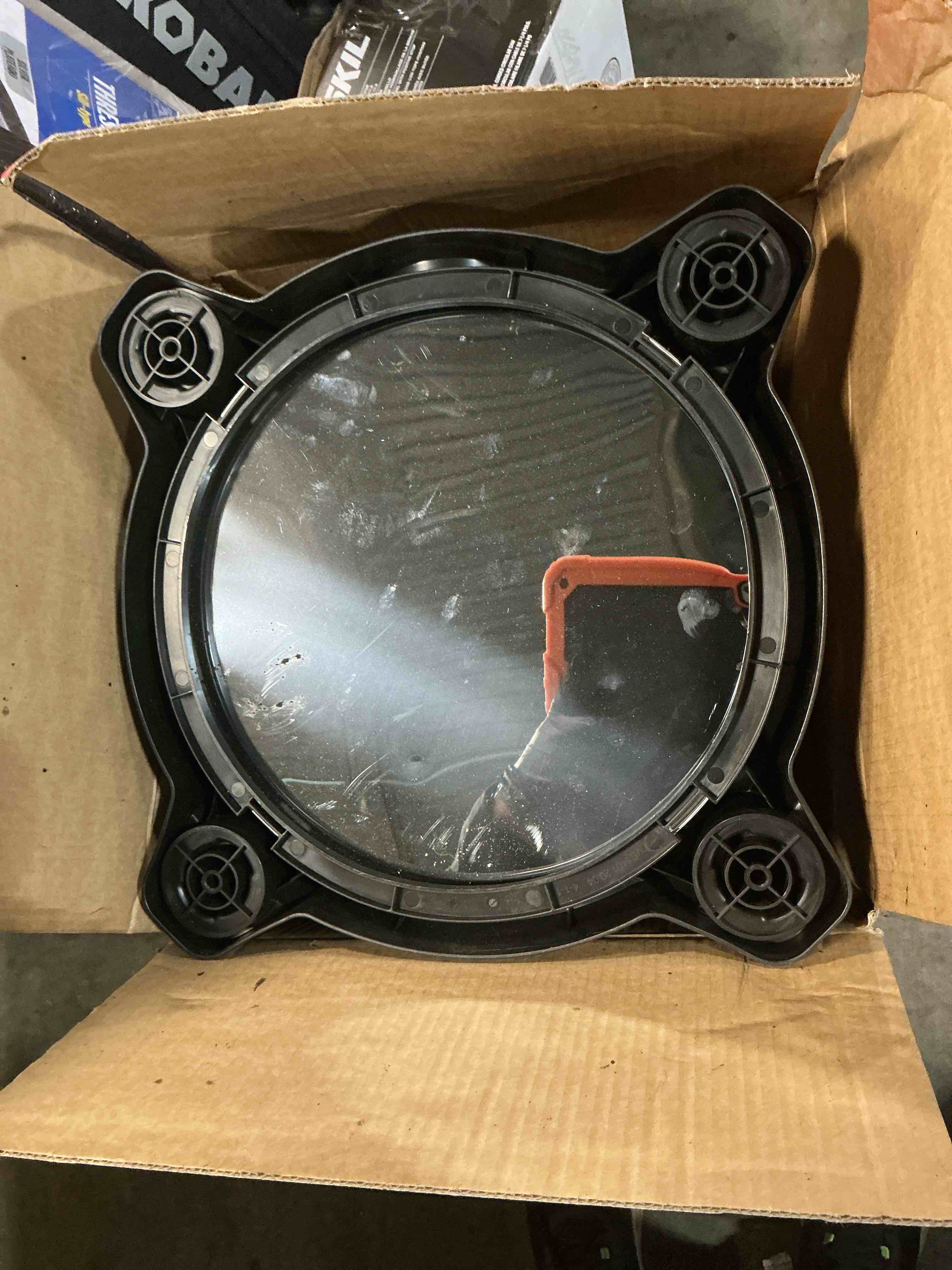 Condition photo showing As Is for craftsman 5-gallon 4 hp corded wet/dry shop vacuum with accessories included