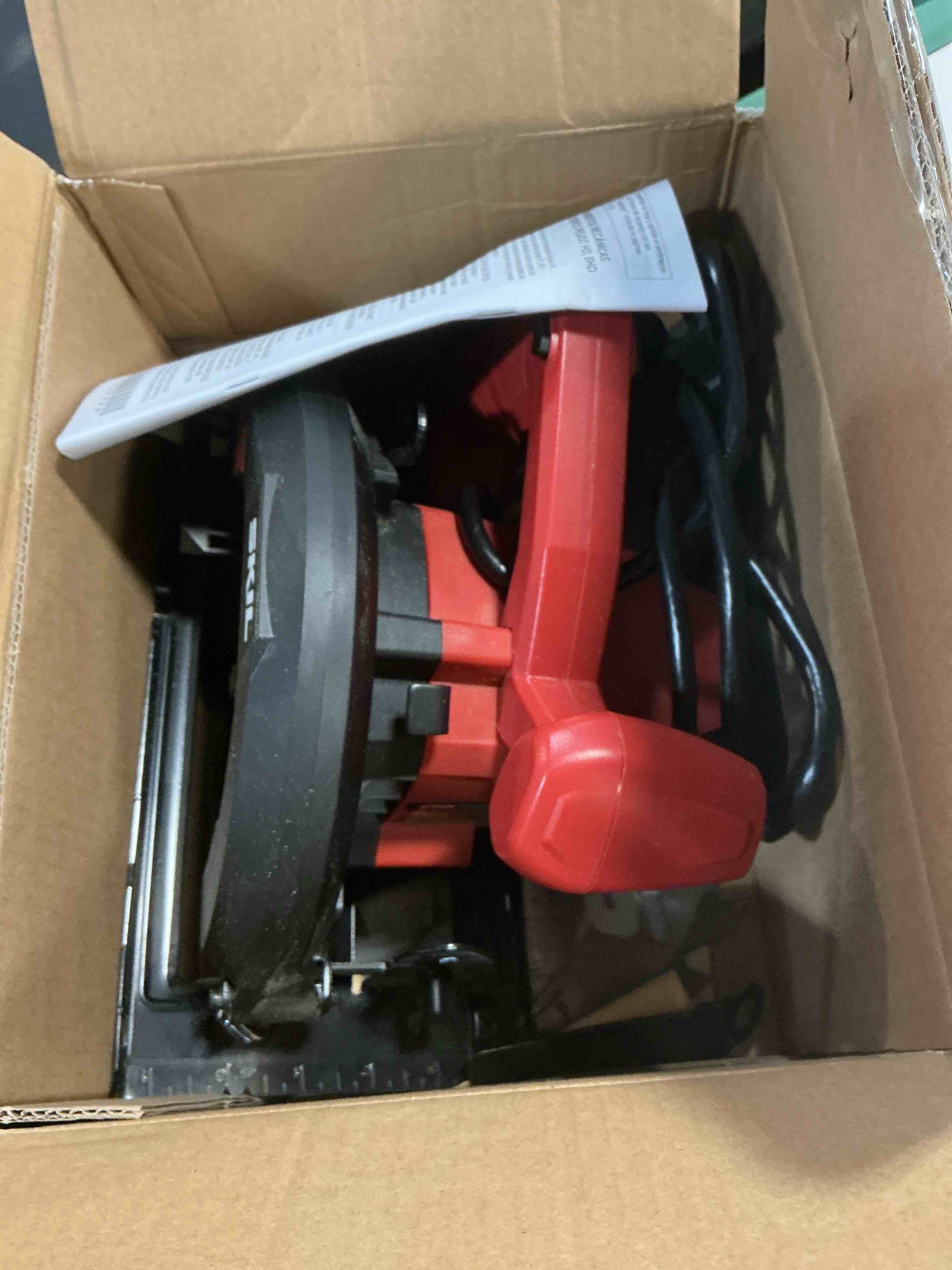 Condition photo showing As Is for skil 5080-01 13-amp 7-1/4" circular saw, red