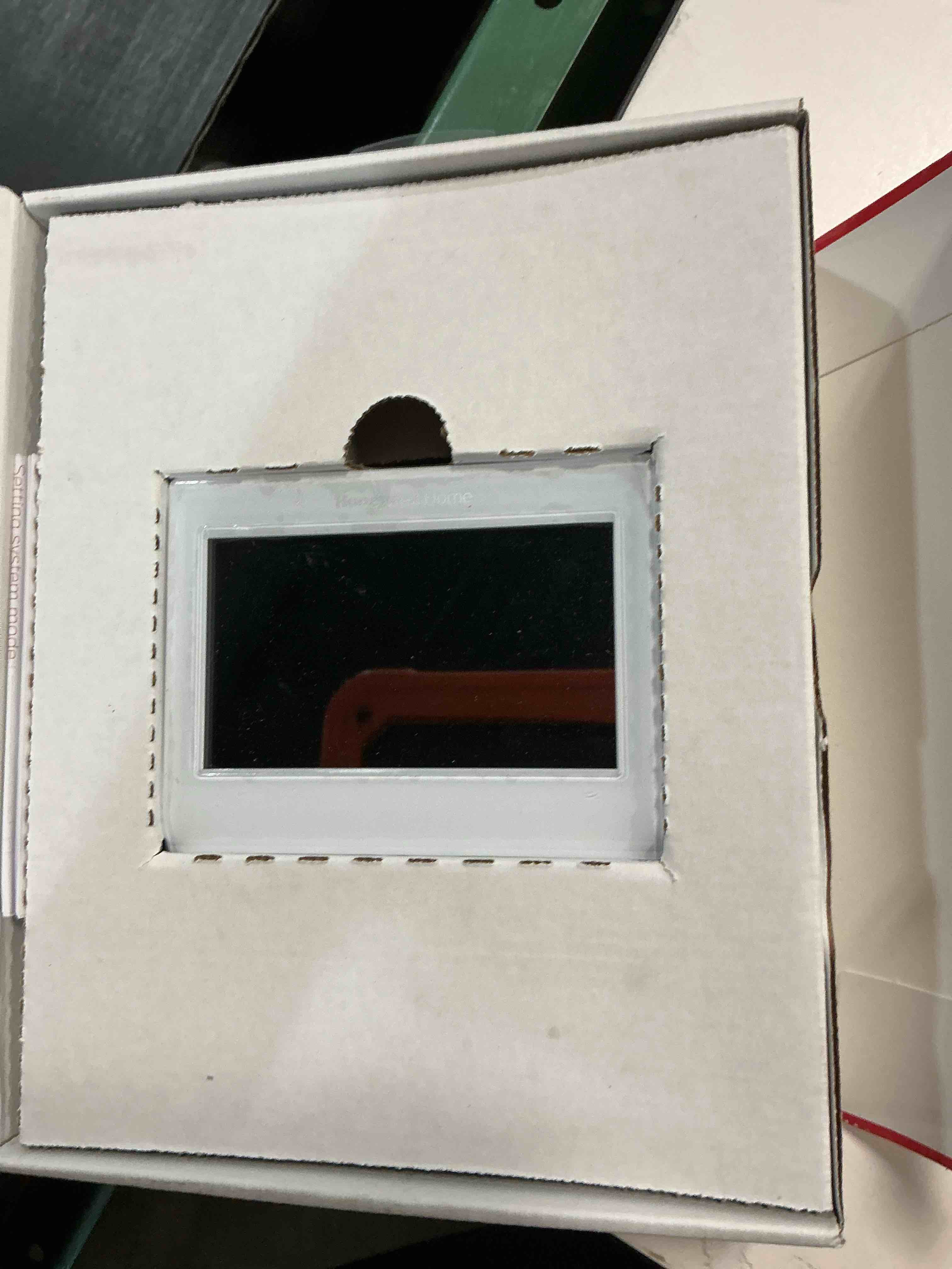 Condition photo showing As Is for honeywell home rth9585wf1004 wi-fi smart color thermostat, 7 day programmable, touch screen, energy star, alexa ready, gray gray 1