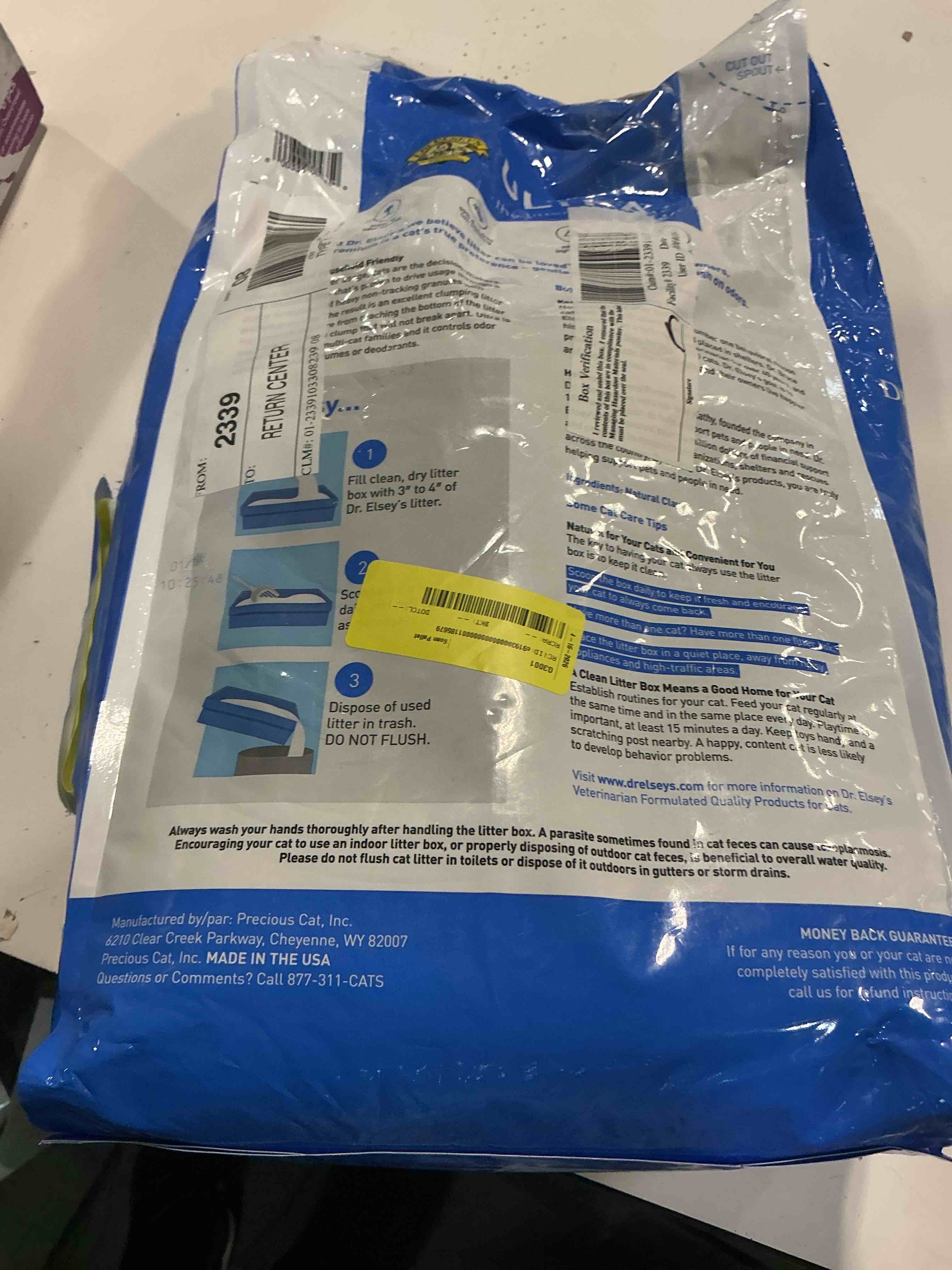 Condition photo showing Good Condition for dr. elsey's fragrance free ultra unscented cat litter - 35lb