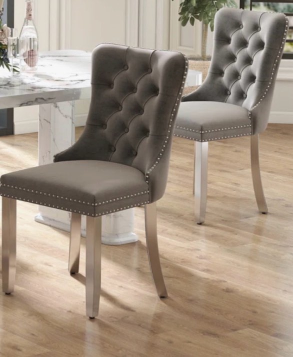 Set of 2 Tufted Dining Chair