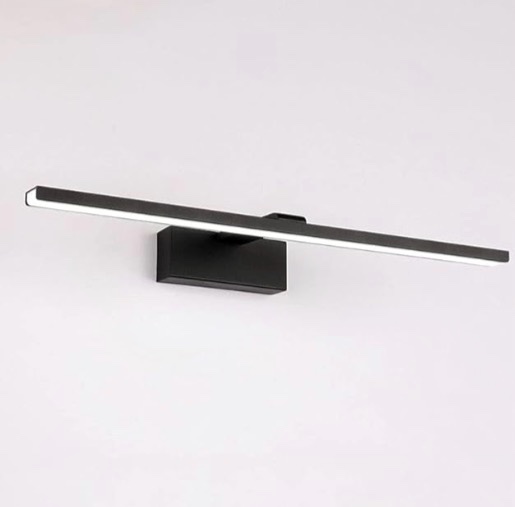 wall lamps , LED Bathroom Vanity Light Fixture Modern Mirror Front Lamp, Bath Vanity Wall Lamp Metal Sconce, Washroom Cloakroom Mirror Lights for Dressing Table, Frame Picture Lighting ( Color : Black