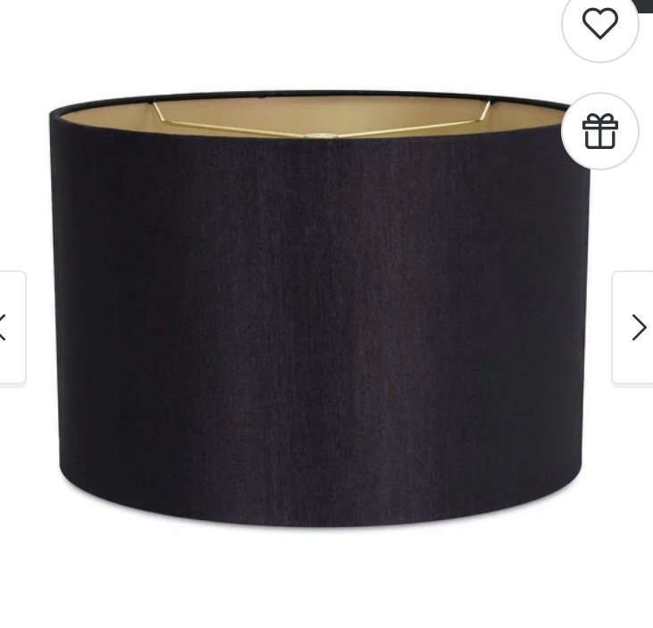 Linen Drum Lamp Shade