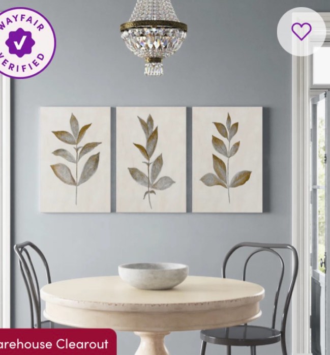 Bronze leaf I “ 3 Pieces ( Set of 3 ) 