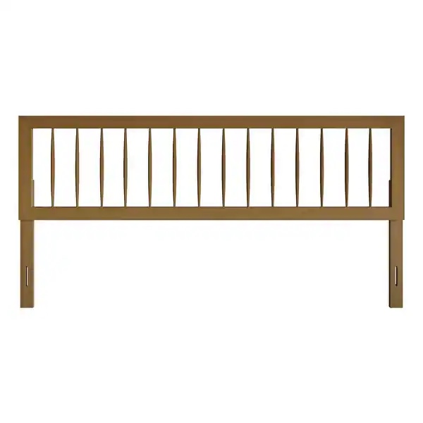 CraftPorch Rustic Wooden Headboard - Light Oak - King