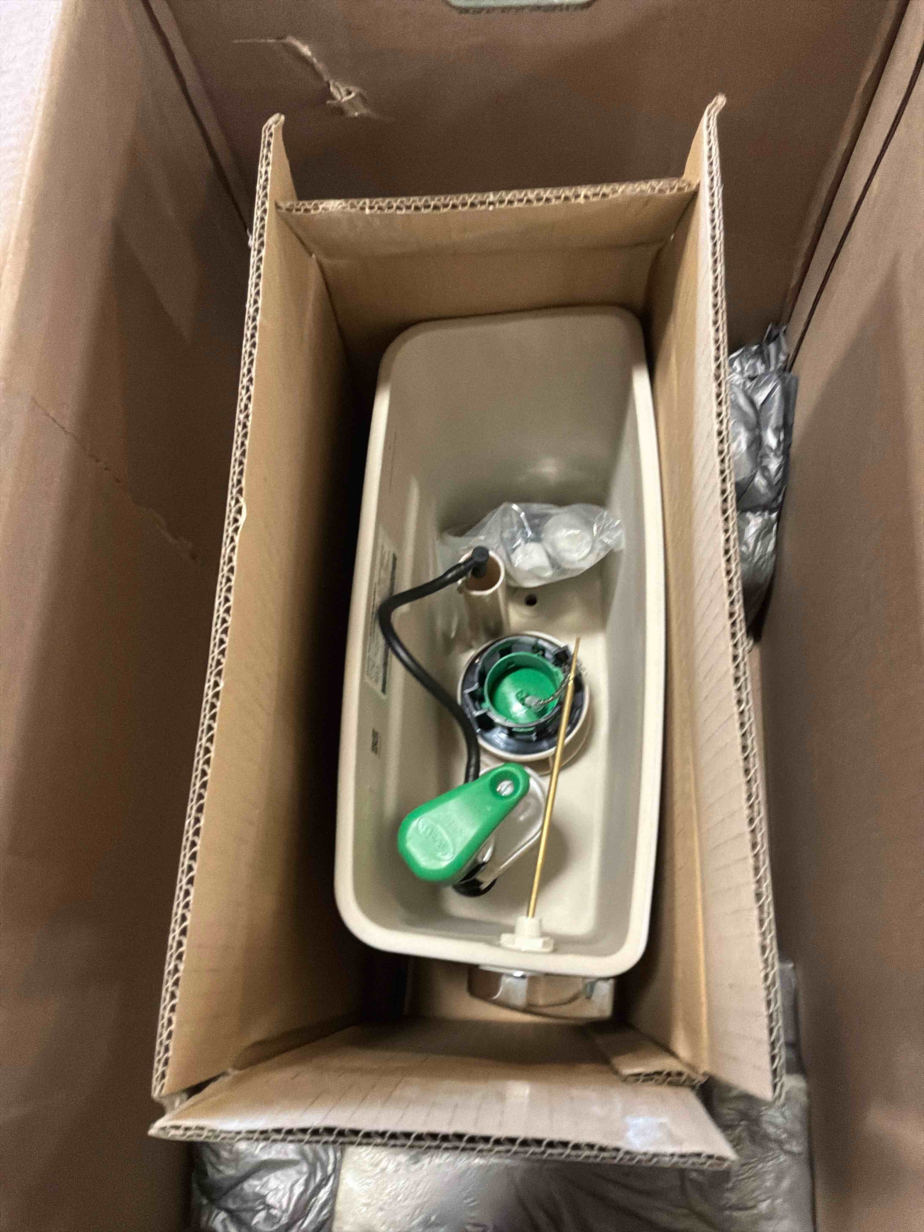 Condition photo showing Good Condition for toto® drake® 1.6 gpf toilet tank with washlet®+ auto flush compatibility cotton white - st776sa#01