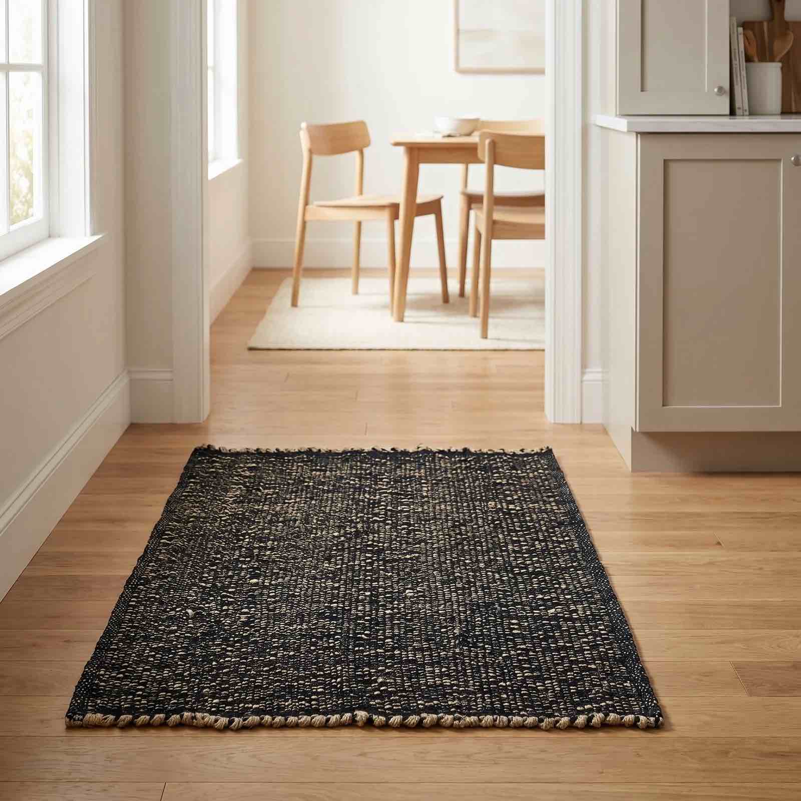 Heidi Hand-Braided Brown Area Rug Rug Size: Runner