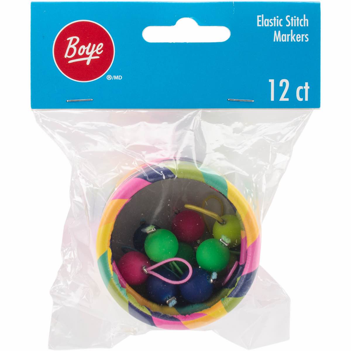 Box of 216 Boye Elastic Stitch Markers  12 Count