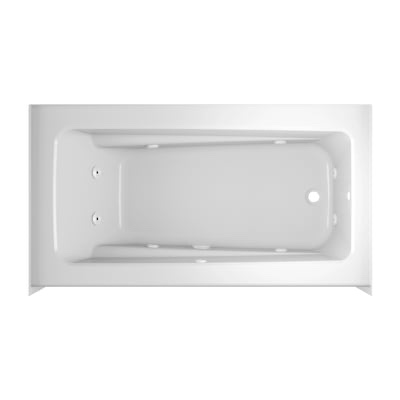Jacuzzi Primo 32-in x 60-in White Acrylic Rectangle Alcove Whirlpool Tub with Drain ( Right Drain )