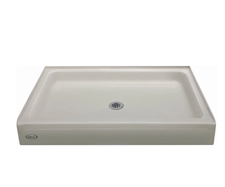 Jacuzzi Cayman 32" x 48" Single Threshold Shower Pans with Center Drain