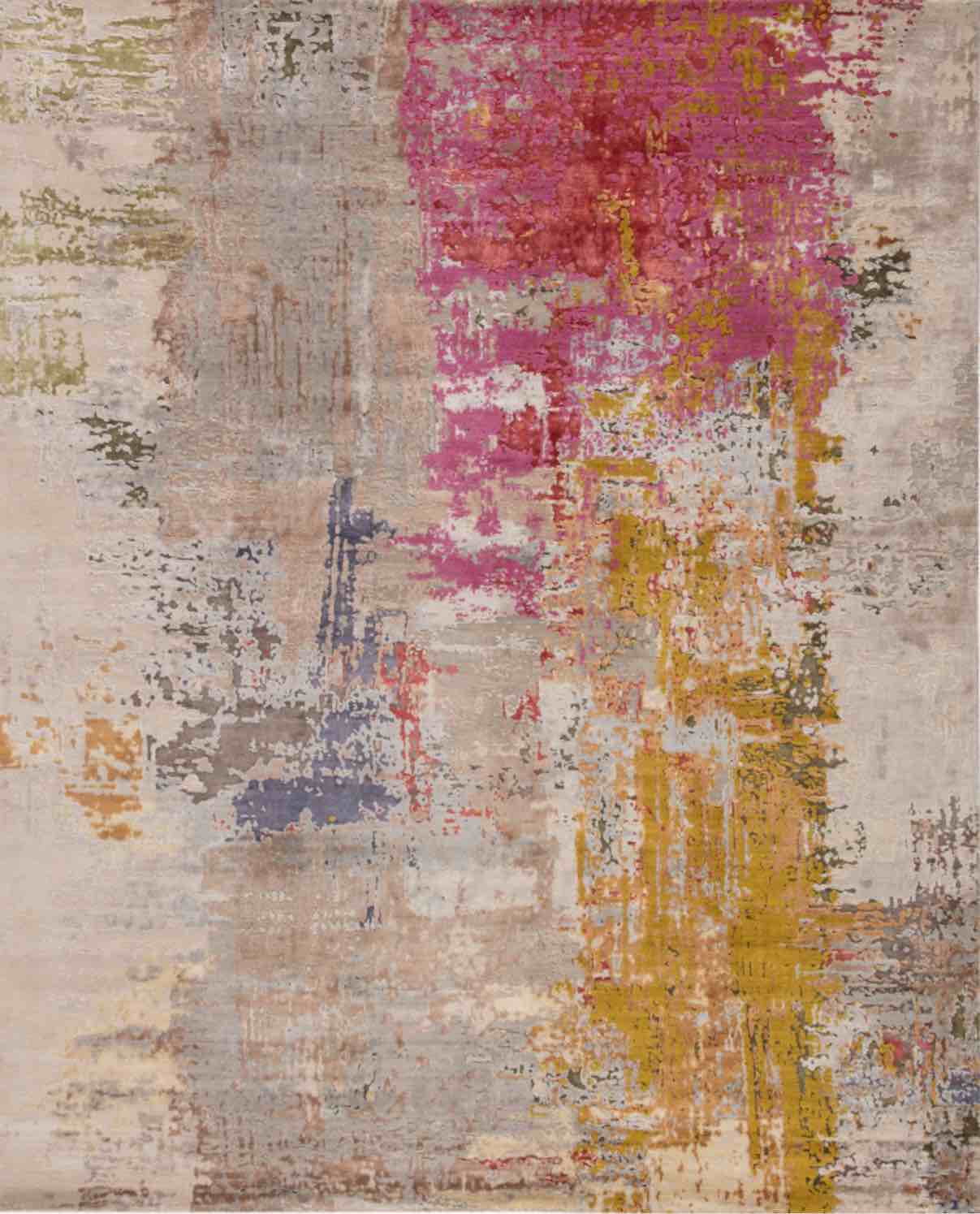 Project Error Pre16 Neev Multicolor - Gray Area Rug, 8 x10