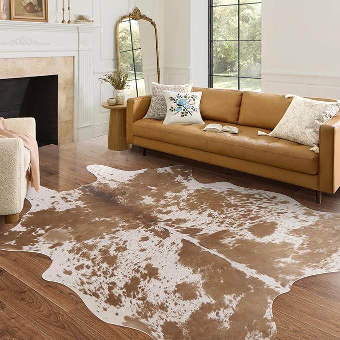 Large Cowhide Rug Rustic Cow Hide Rug Faux Cowhide Rugs 