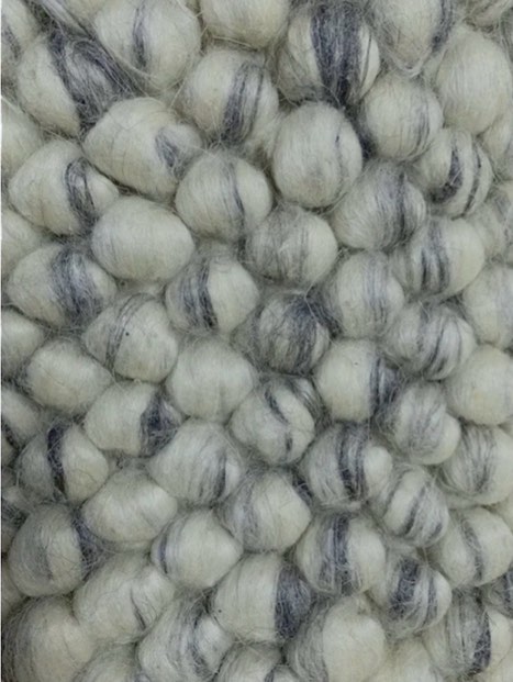 Ivory Grey Transitional Hand Knotted Rug
