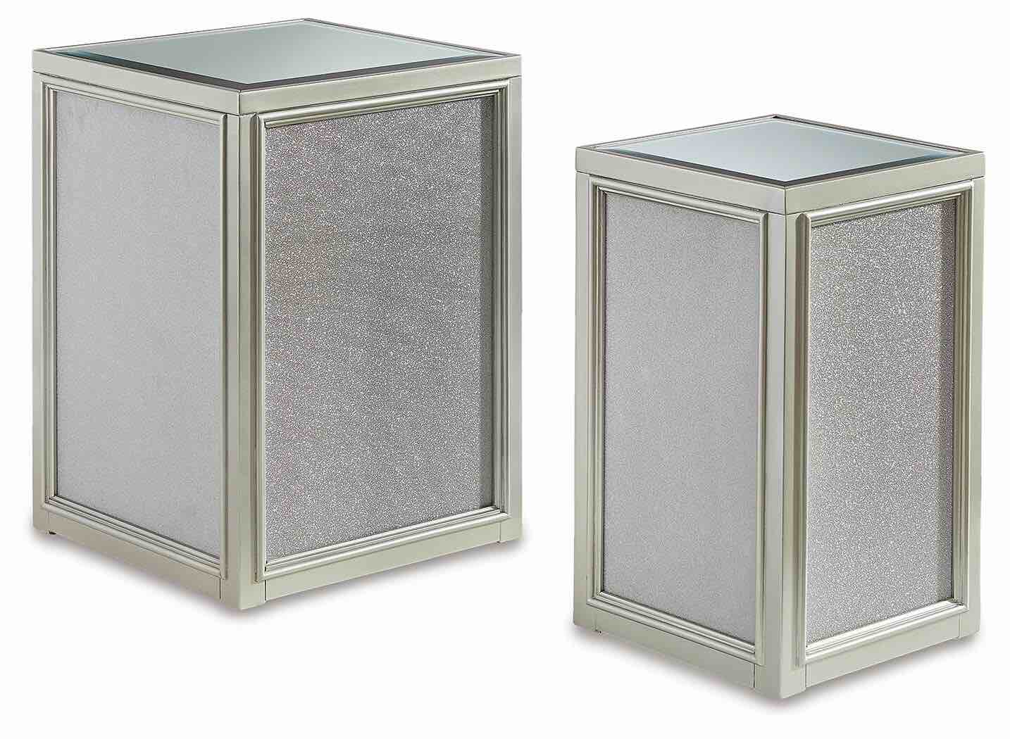 Condition photo showing New/Like New for traleena nesting end table (set of 2)