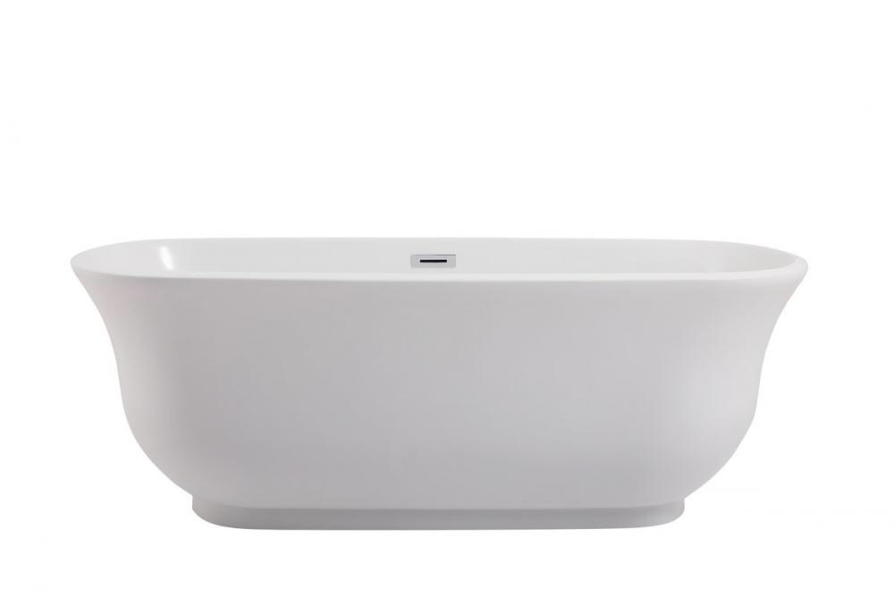 67 inch soaking bathtub in glossy white (BT10267GW) by Elegant