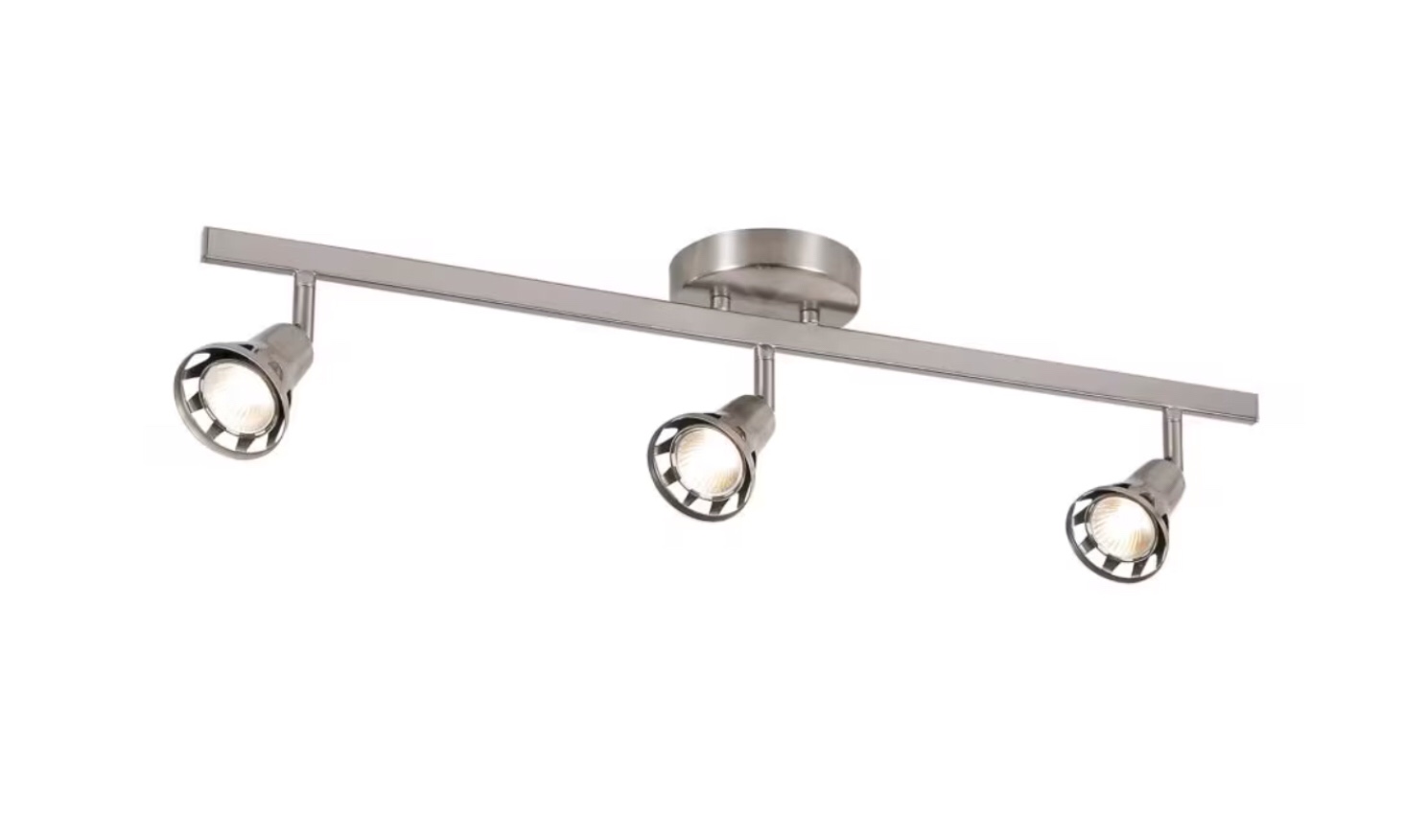 Bel Air Lighting Renew 3-Light 28-inch Brushed Nickel Ceiling Track Lighting with Adjustable Heads