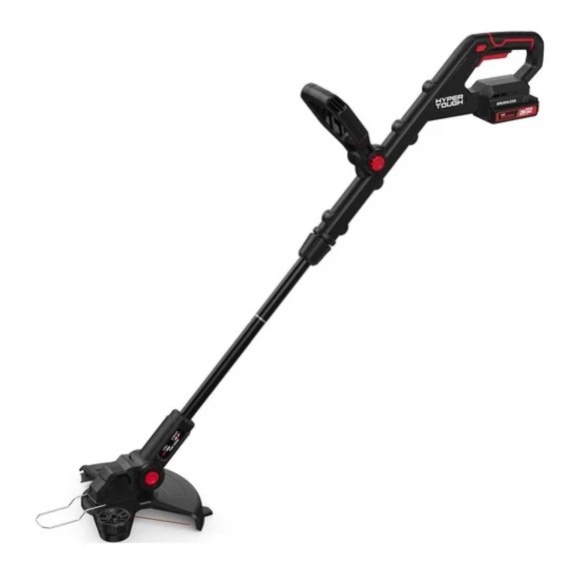 Hyper Tough 12" 20V Brushless Cordless String Trimmer with 20V Max 2.0Ah Battery and Charging Cable