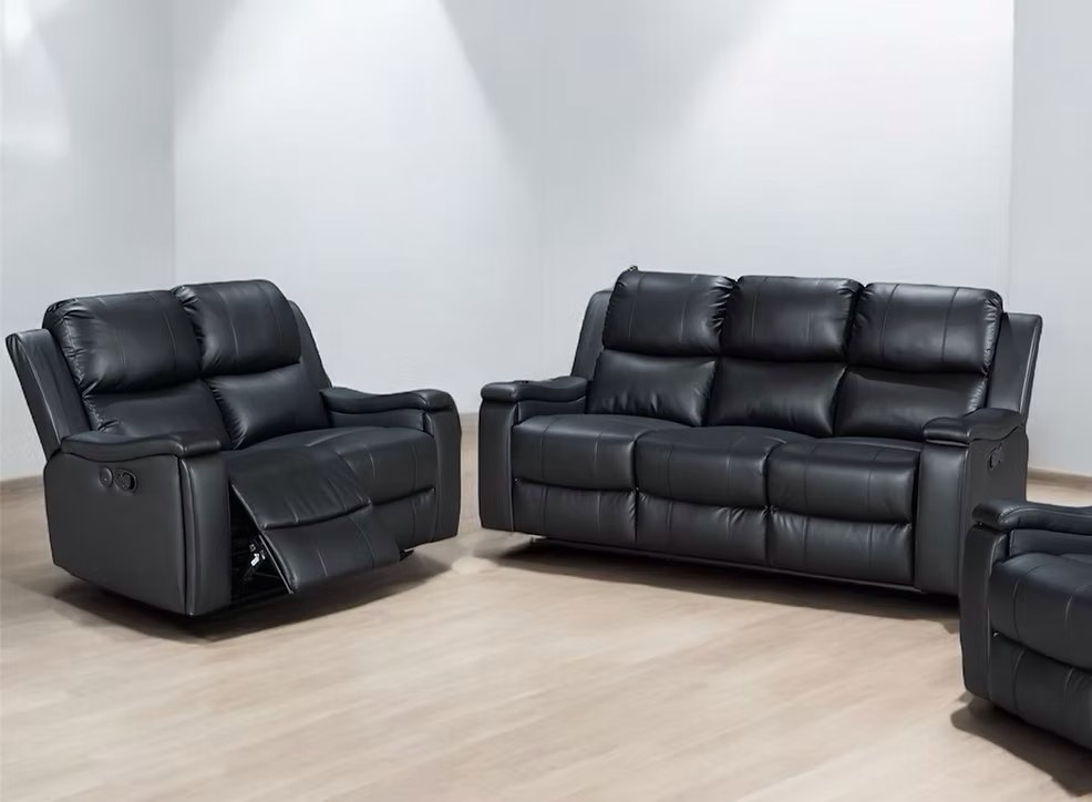 Galaxy Manual Recliner Black 