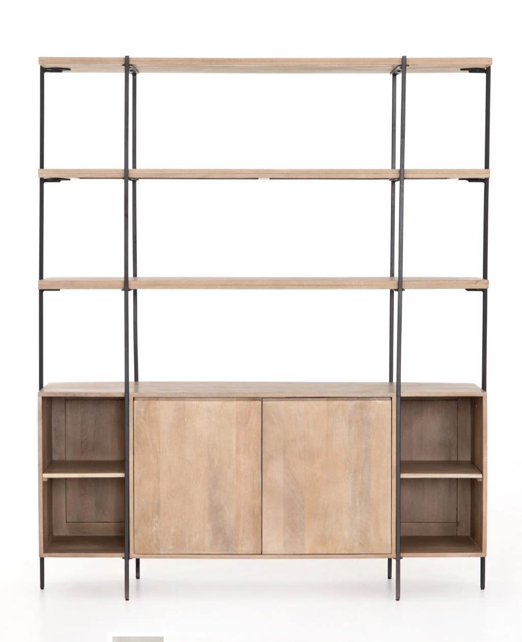 (( incomplete)) Elena Sideboard and Hutch - Satin Black | Four Hands - IPRS-027