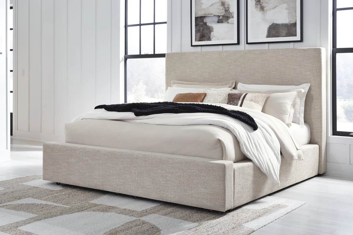((incomplete) B794-181 Kristiland Queen Upholstered Storage Bed