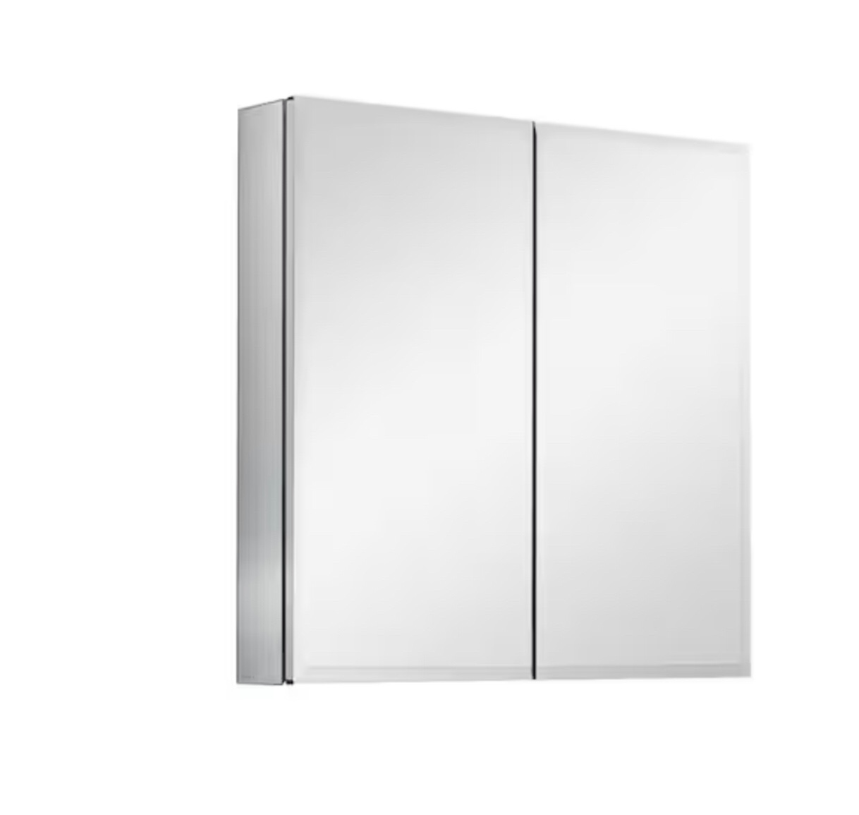 Series 30 in. W x 26 in. H Rectangular Aluminum Medicine Cabinet with Mirror