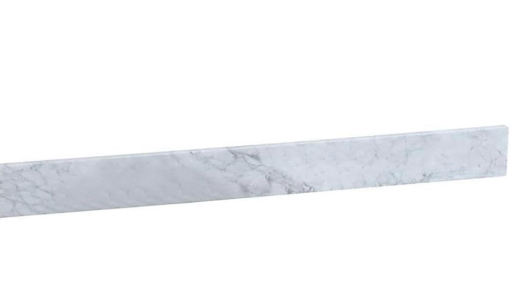 Elegant Decor Napoli 36" Traditional Marble Backsplash in Carrara White
