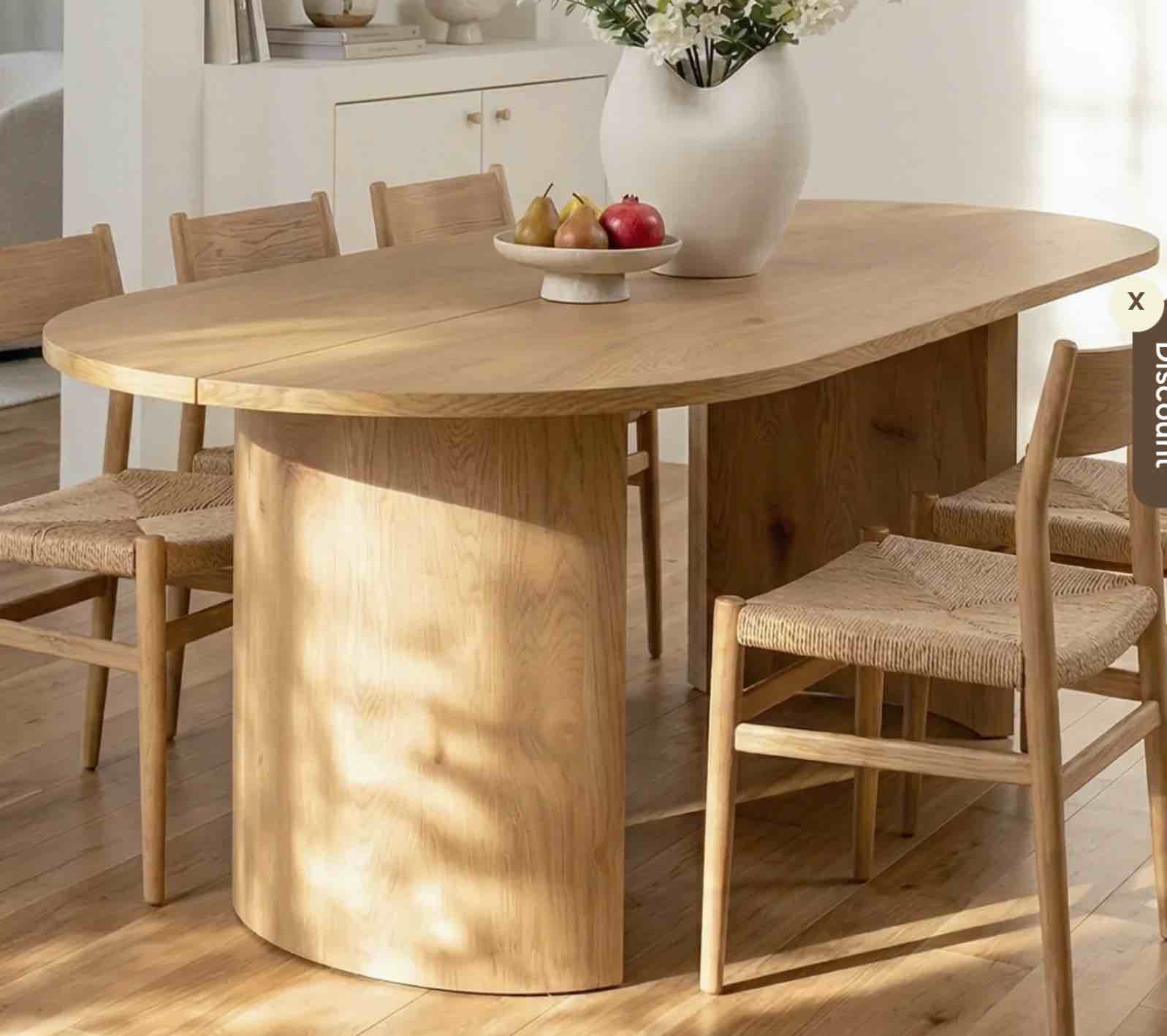 Dwen 79" Modern Large Oval Dining Table (TABLE TOP ONLY)