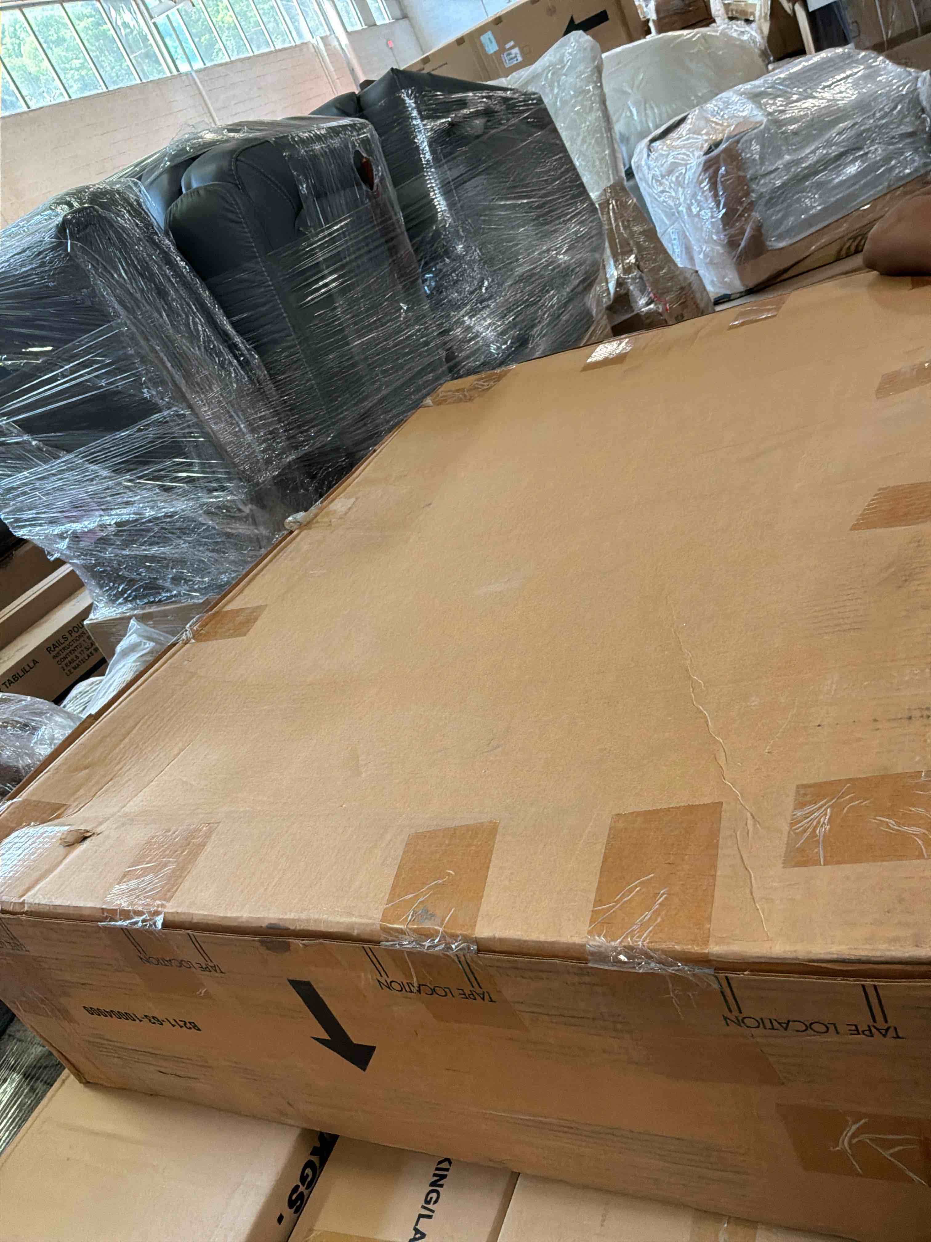 Condition photo showing Good Condition for b255-63 effie queen panel headboard