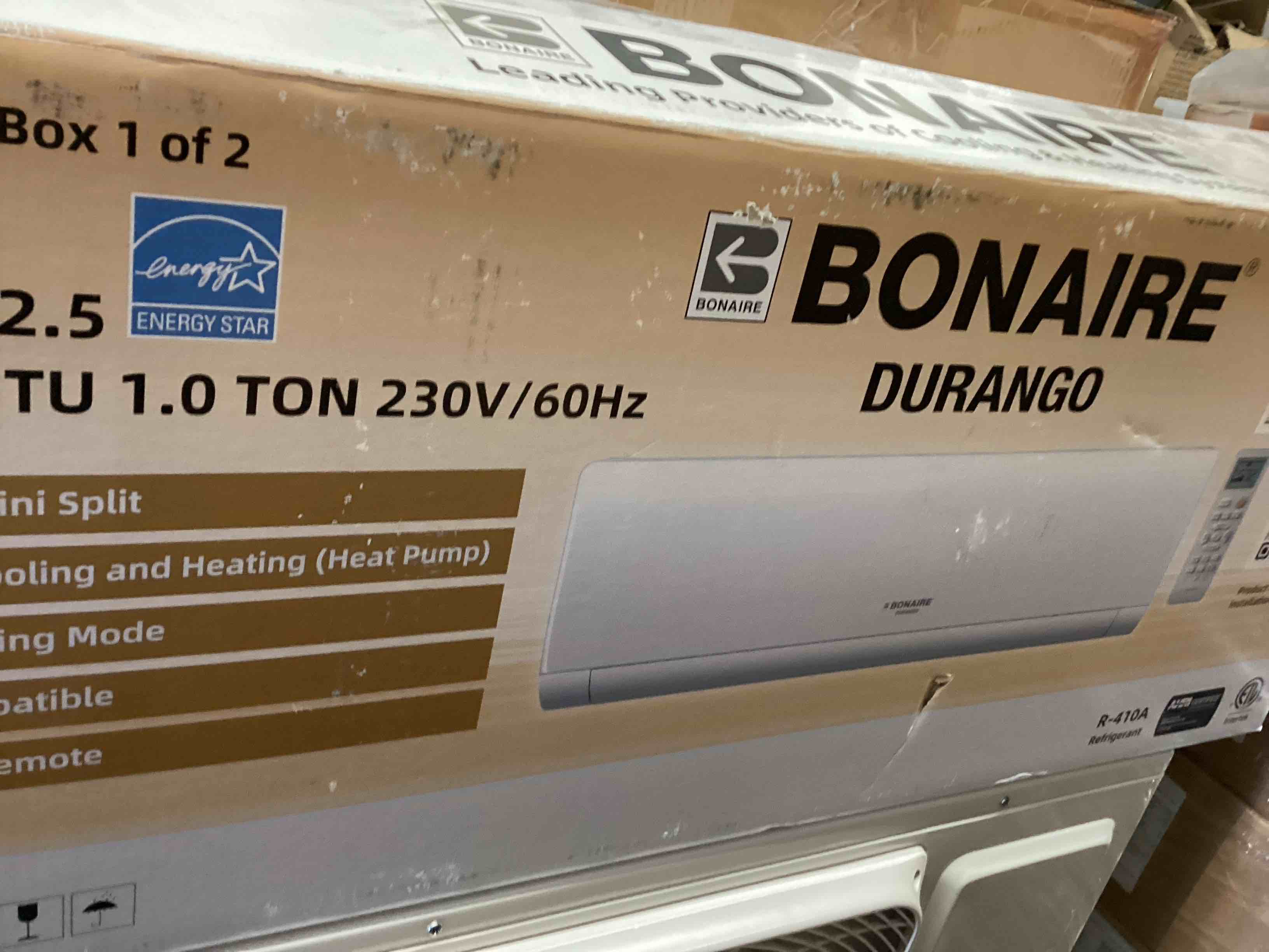 Condition photo showing Good Condition for bonaire durango 1 zone 12000-btu 22.5 seer2 ductless mini split air conditioner heat