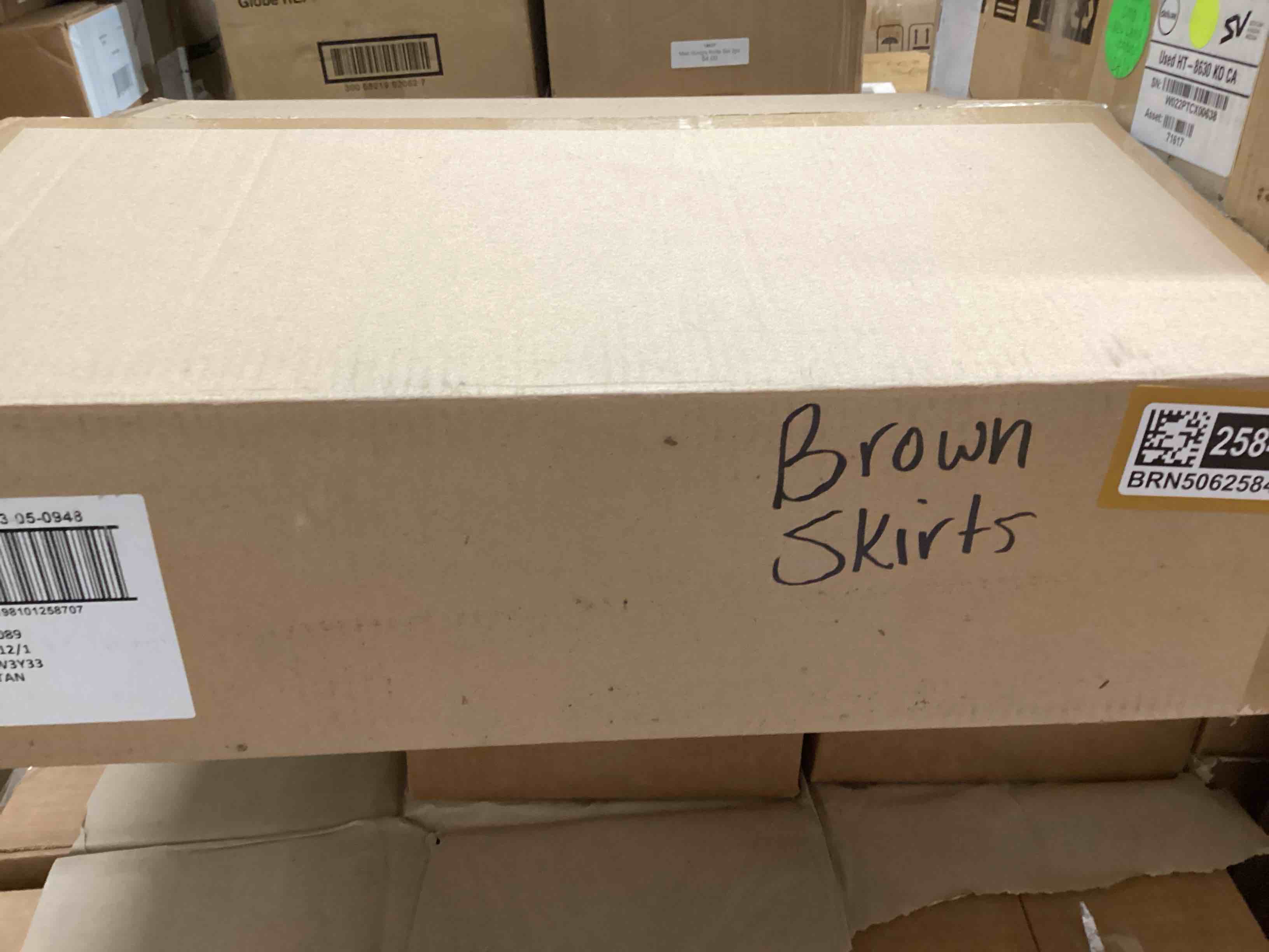 Condition photo showing Brand New for 12- women's cargo midi skirt - universal thread™ tan 4 