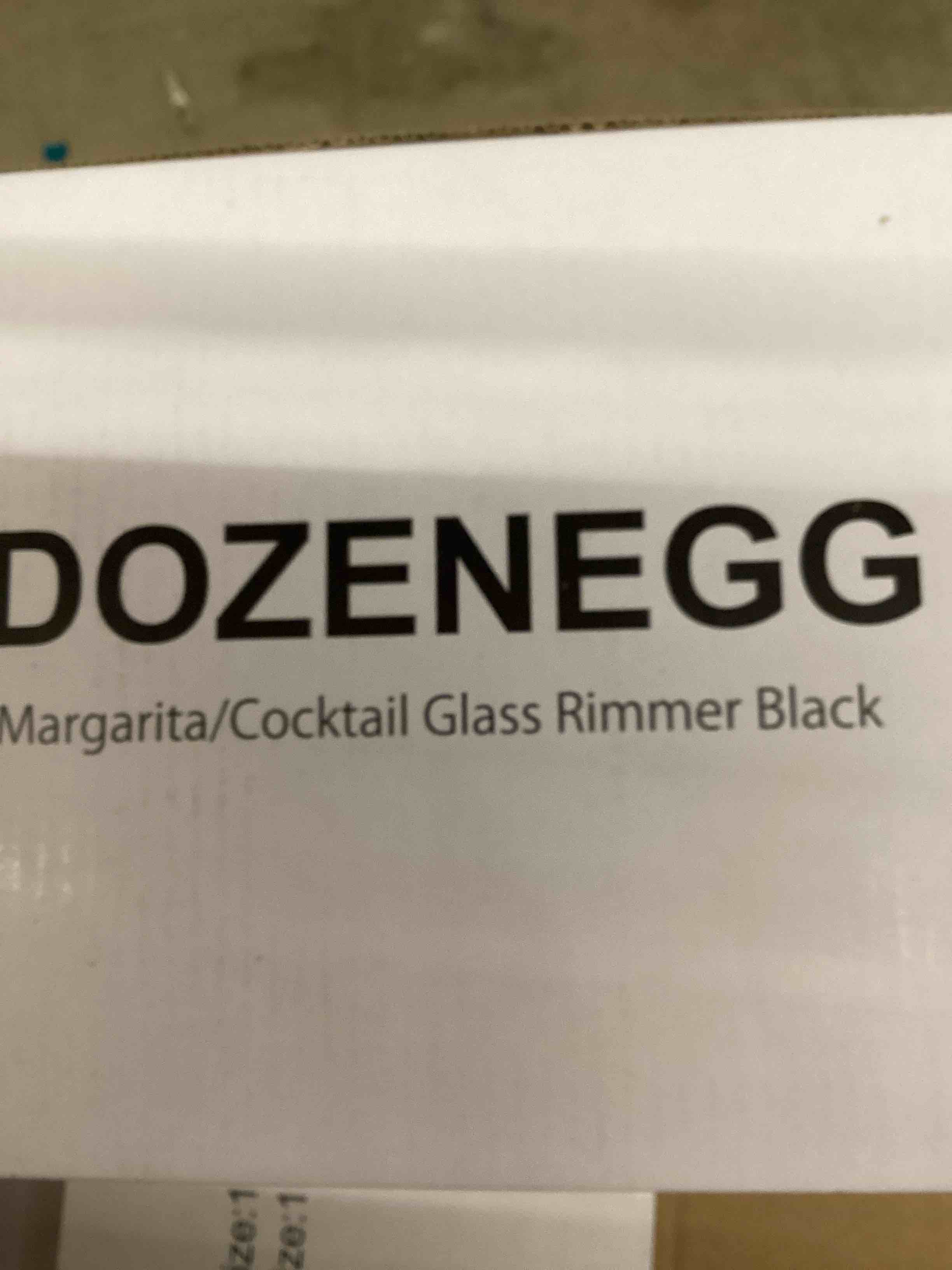 Condition photo showing Brand New for tonjin margarita salt rimmer set, new upgraded 1 pack 3 tier bar glass rimmer black plastic sugar and salt rimmer box with sponge for cocktail bartender tool