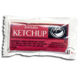 vistar ketchup packet, 7 gm each, 500 packets total