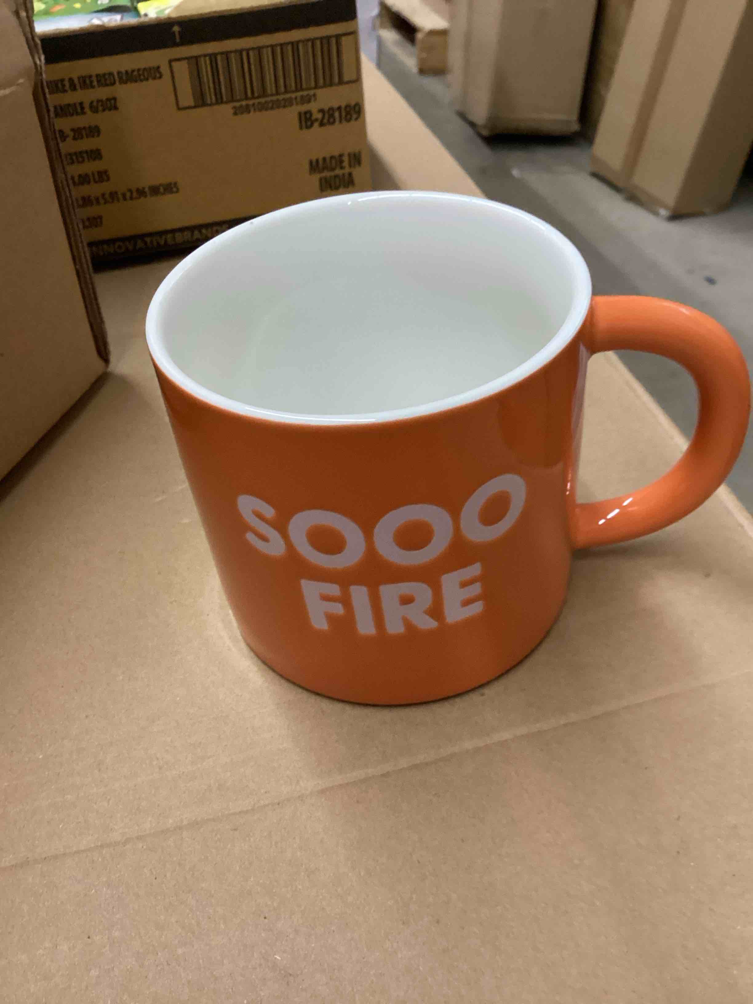 Condition photo showing New/Like New for 16oz stoneware sooo fire mug orange - room essentials™