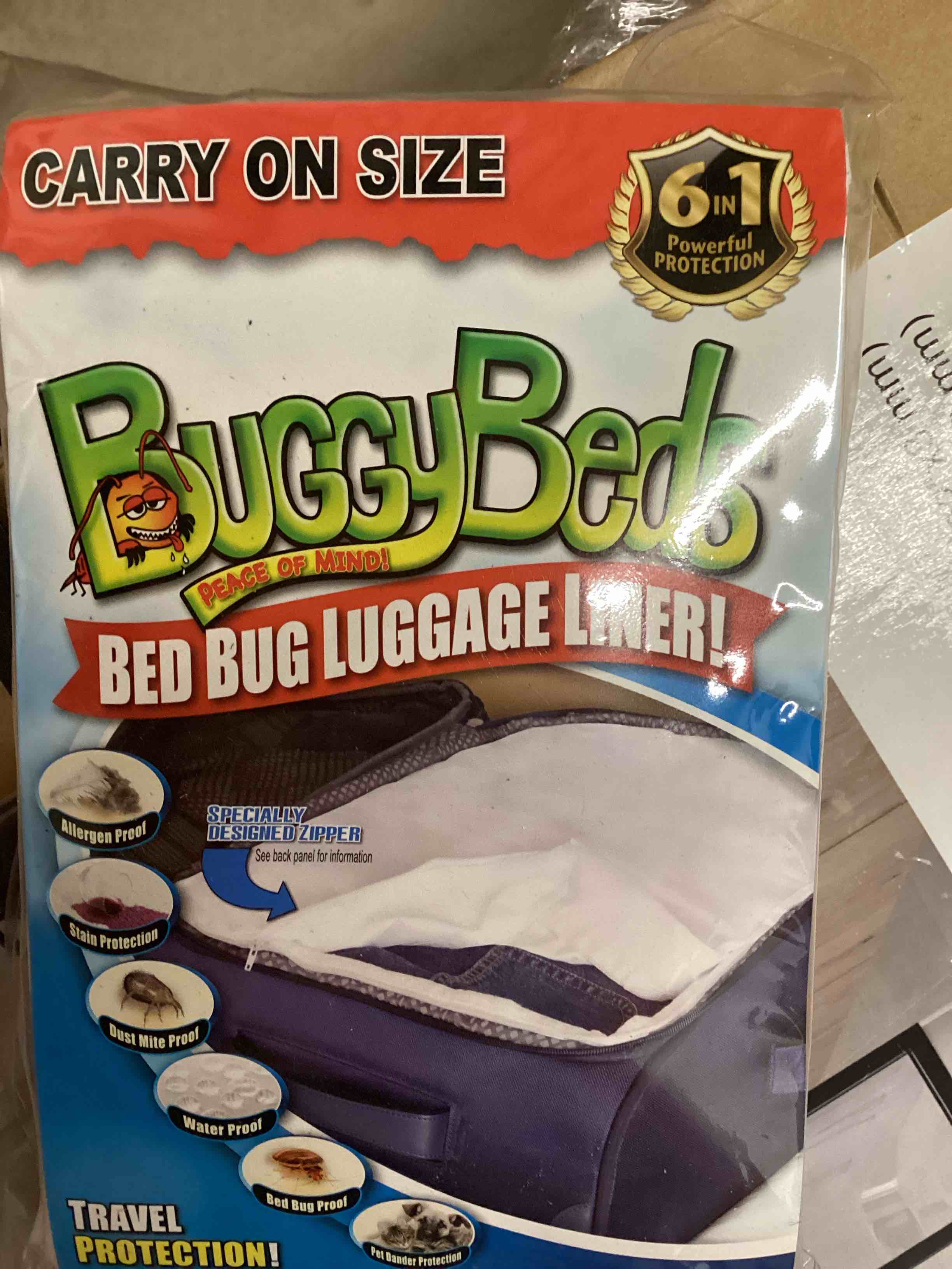 Condition photo showing New/Like New for 2-buggybeds bedbug luggage liner