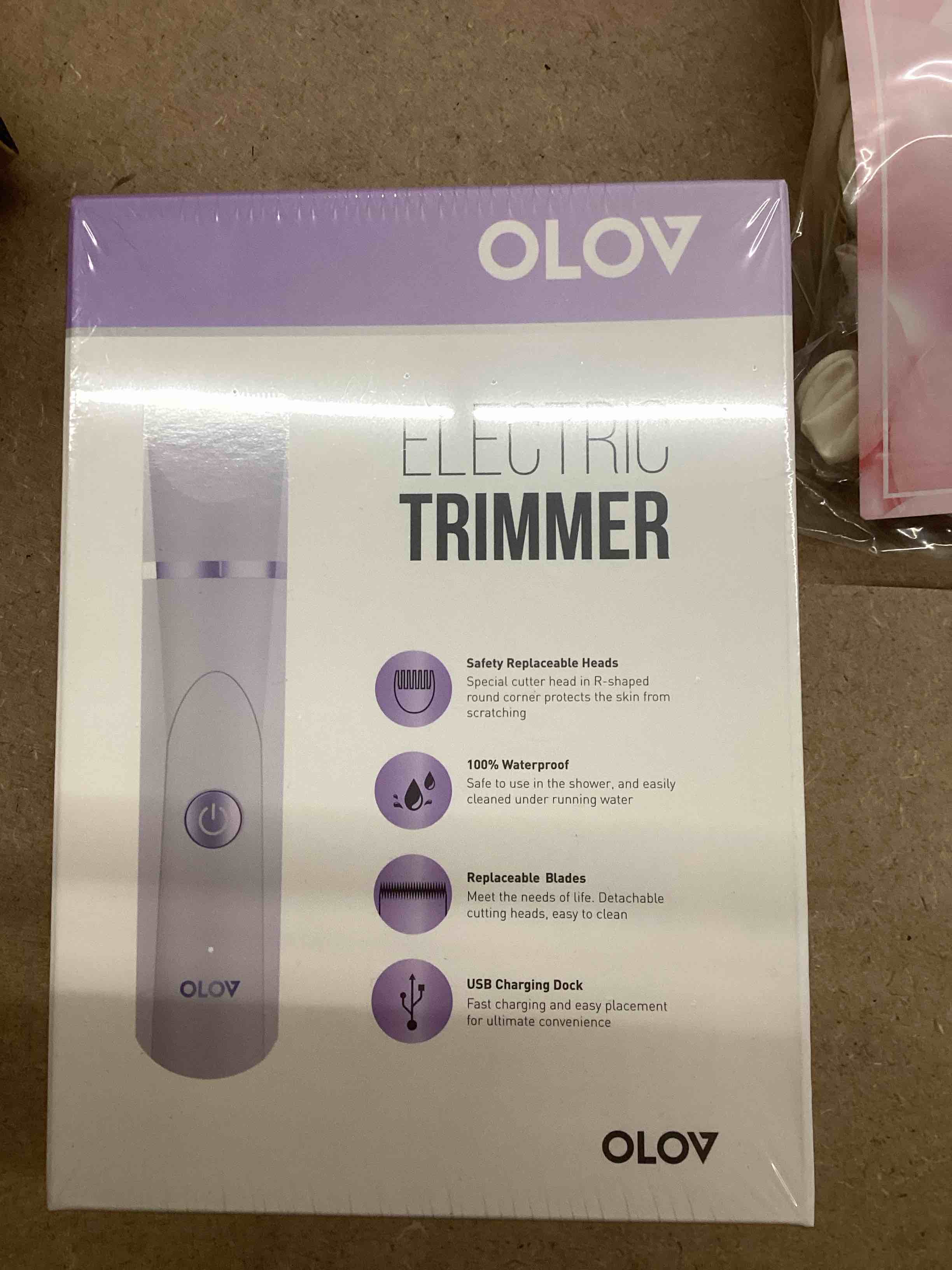 olov electric trimmer purple 