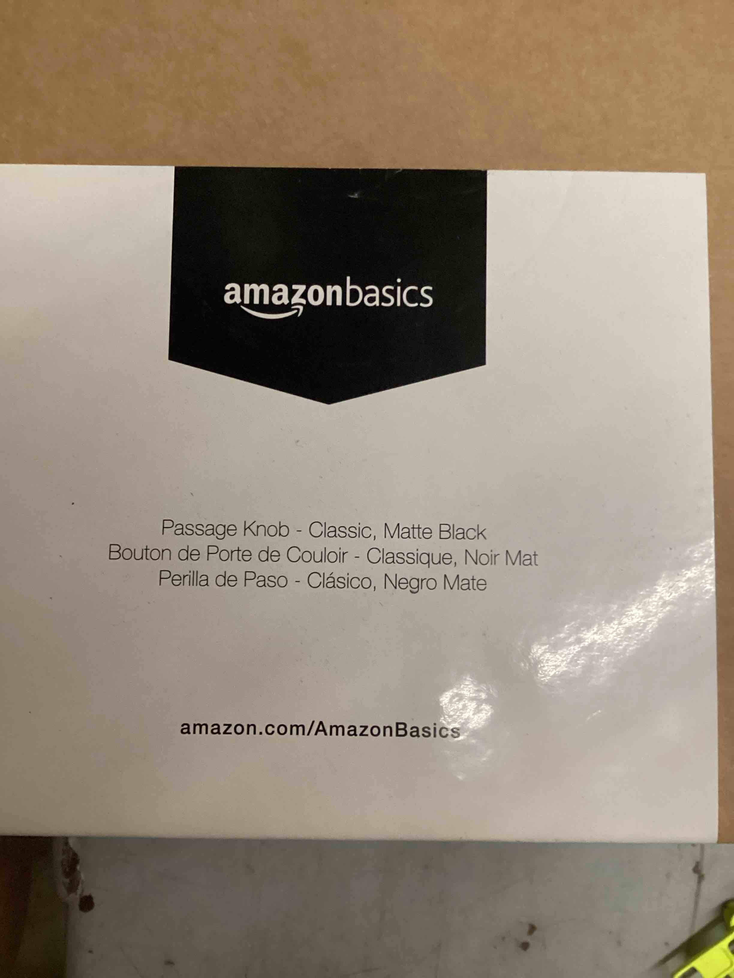 Condition photo showing Brand New for amazon basics closet door knob, classic, matte black