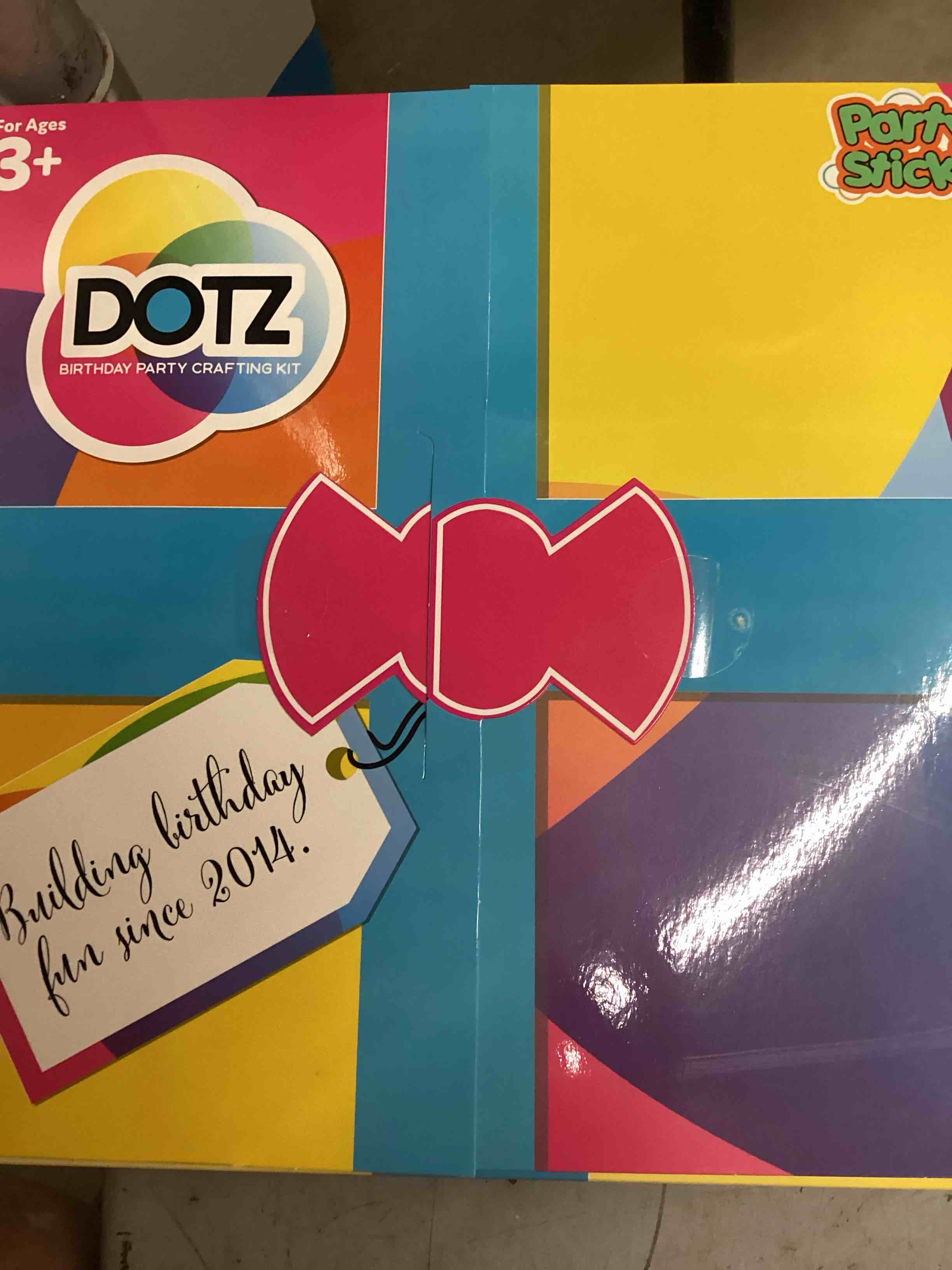Condition photo showing Brand New for dotz birthday party crafting kit 21 pieces