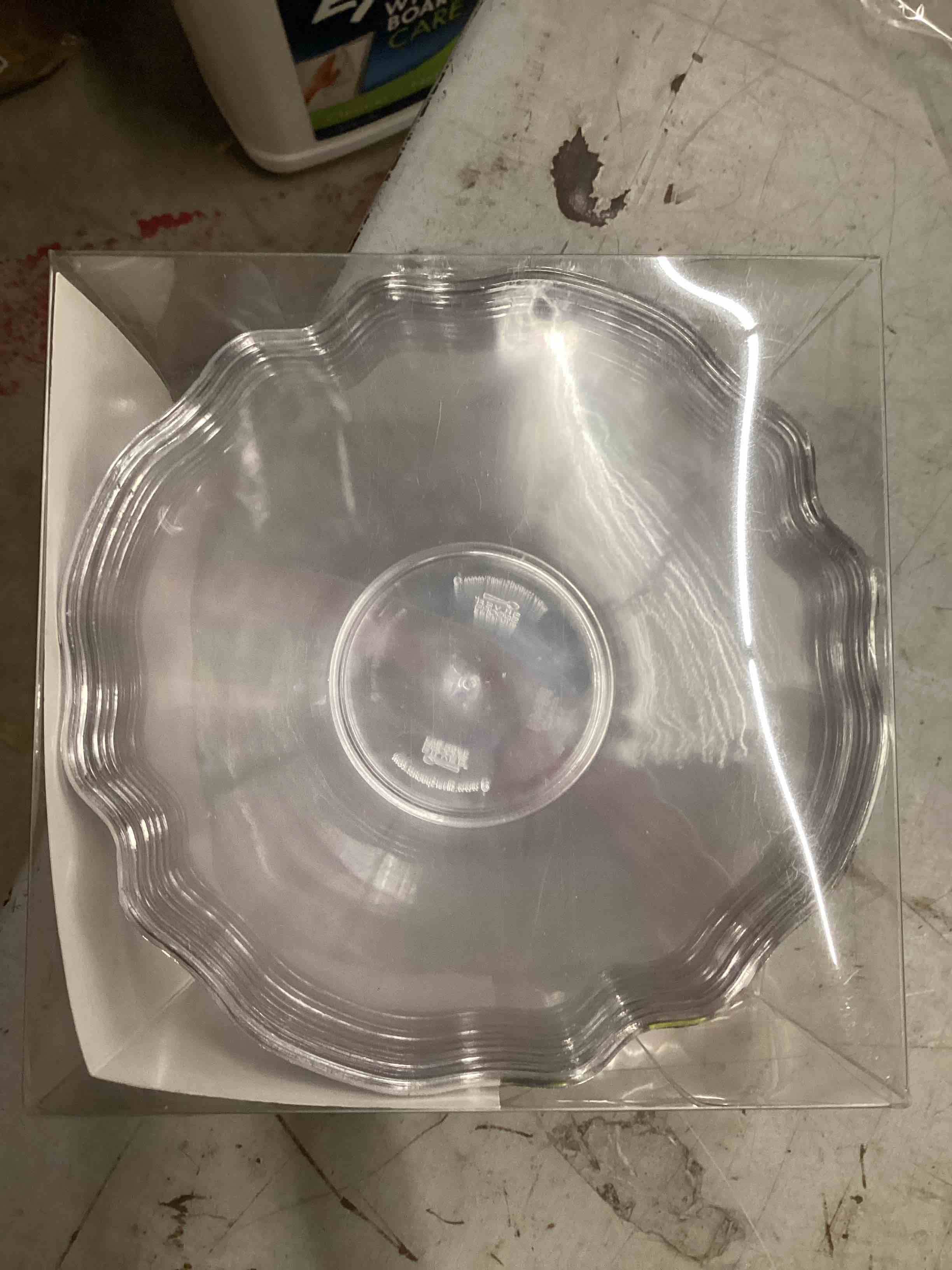Condition photo showing Brand New for silver spoons dip and sauce bowl | clear | baroque collection | 10 pc - 5”