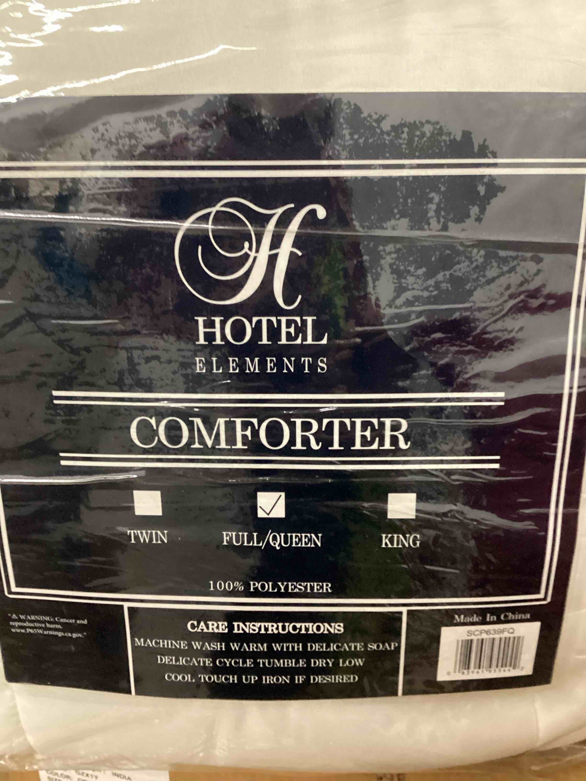 Condition photo showing Brand New for hotel elements comforter full/queen 100% polyester