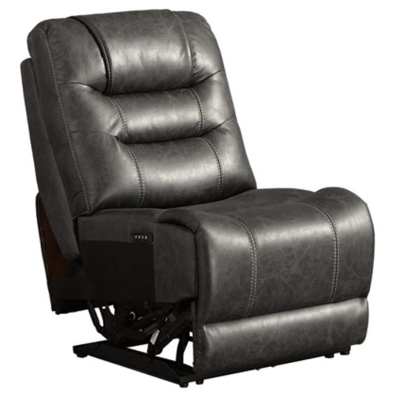 Ashley Furniture Wasson Pwr Armless Recliner W/Adj Headrest
