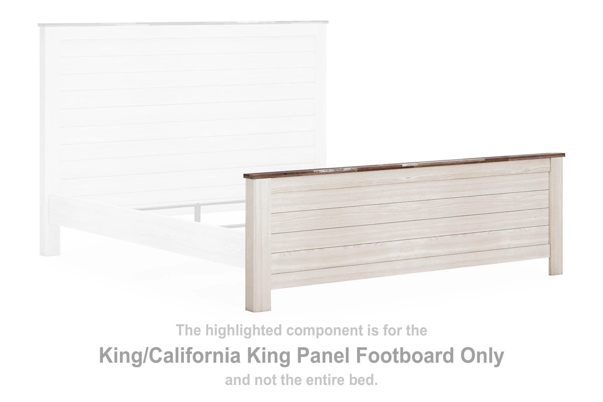 Willowton King/California King Panel Footboard