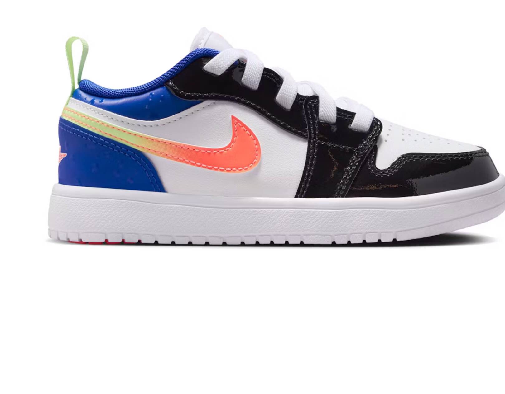 Size 1.5 Y Jordan kids 1 Low  Alt White Black Royal Bright Mango 