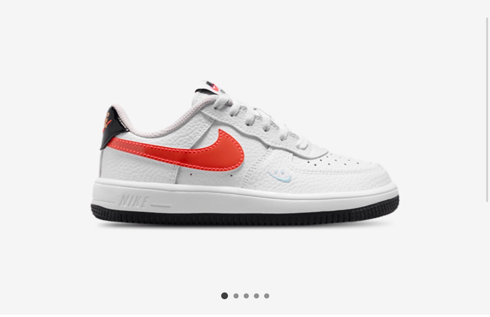 Size 1.5 Y Nike Kids Force 1 Low BP Lace FL1 