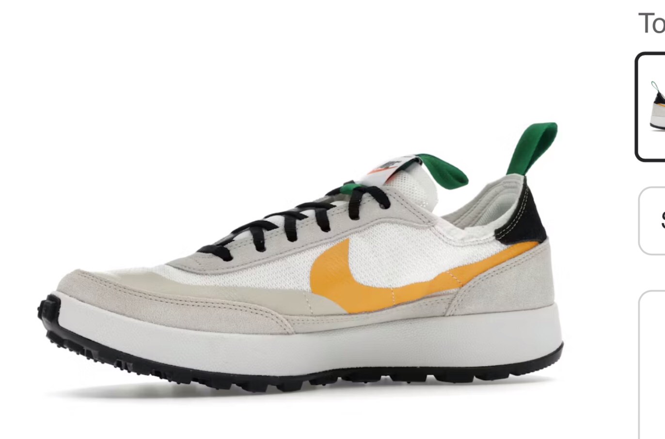 Size 8.5 W /7 M NikeCraft General Purpose Shoe Tom Sachs Bricolage summit white /university gold 