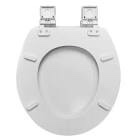 Mainstays Elongated Slow-Close Toilet Seat in White