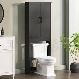 MAYNSTAYS Arden Collection Bathroom Space Saver  Black 