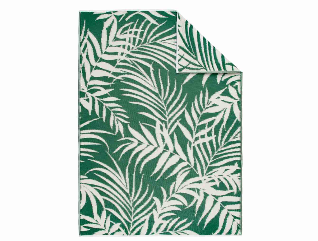 Mainstays Green Palm Plastic Outdoor Rug, 5'x7' 