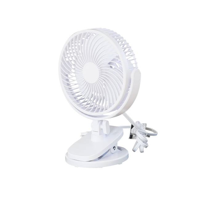 Mainstays New 6-inch Desktop or Clip-on AC Electric Personal Indoor Fan with 2 Speeds White