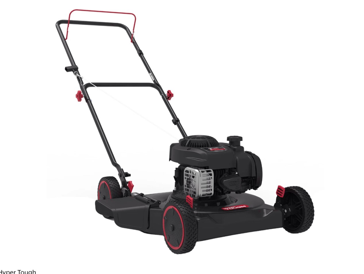 Hyper Tough 20" 125cc Gas Powered Walk-Behind Push Lawn Mower with Briggs & Stratton Engine, Black